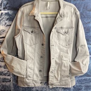 Zara Man distressed Denim Jean Jacket